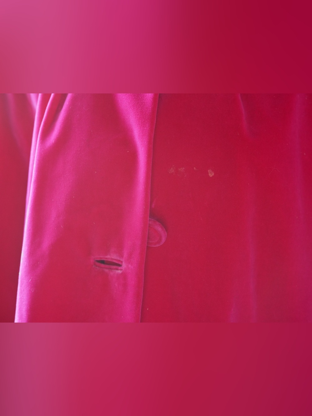 Sport Ease Fashions Red Velvet Coat – Made in Canada - Picture 9 of 12